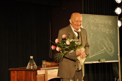 Spektakl "Belfer" w wykonaniu Wojciecha Pszoniaka