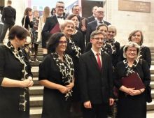 występ chóru Cantores Adalberti w Pałacu Kultury w Warszawie