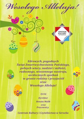 plakat Życzenia Wielkanocne