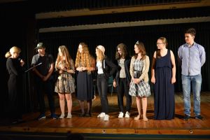 Zespół Teatralny „Szpila”  z Zespołu Szkolno-Przedszkolnego w Woli Kiełpińskiej