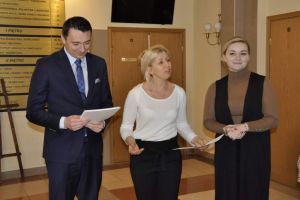 Uroczyste wręczenie nagród w konkursie "Kartka walentynkowa"