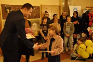 Uroczyste wręczenie nagród w konkursie "Kartka walentynkowa"