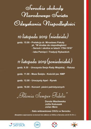 Plakat koncertu "Polonia Semper Fidelis"