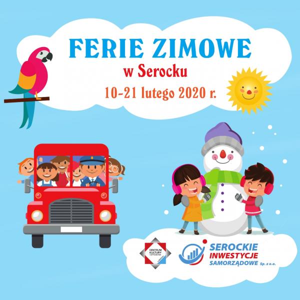 plakat Ferie Zimowe