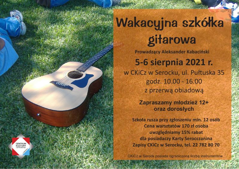 Wakacyjna szkola gitarowa