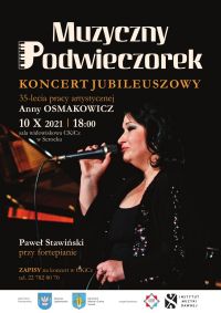 Plakat Muzyczny podwieczorek 10.10.21 r.