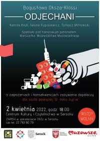 Spektakl 'Odjechani" 2.04.2022 r. - plakat