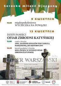 Serocka Miłość Ojczyzny, uroczystości katyńskie - plakat