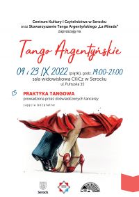 Tango Argentyńskie 09 i 23.09.2022 r. godz. 19.00-21.00