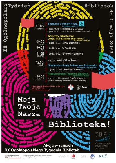 PLAKAT XX OGÓLNOPOLSKI TYDZIEŃ BIBLIOTEK