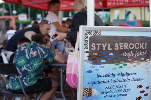 warsztaty wypalania i zdobienia drewnianych ryb na serockiej plaży