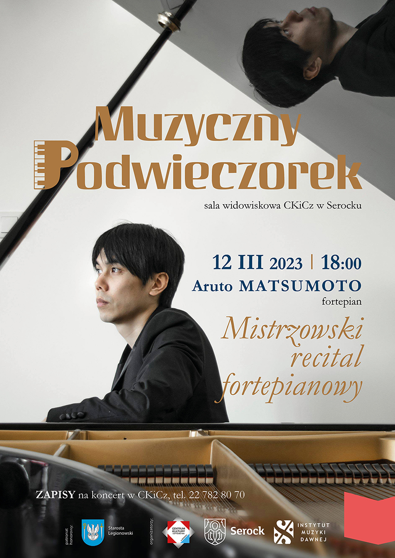 Muzyczny Podwieczorek - Mistrzowski recital fortepianowy Aruto Matsumoto