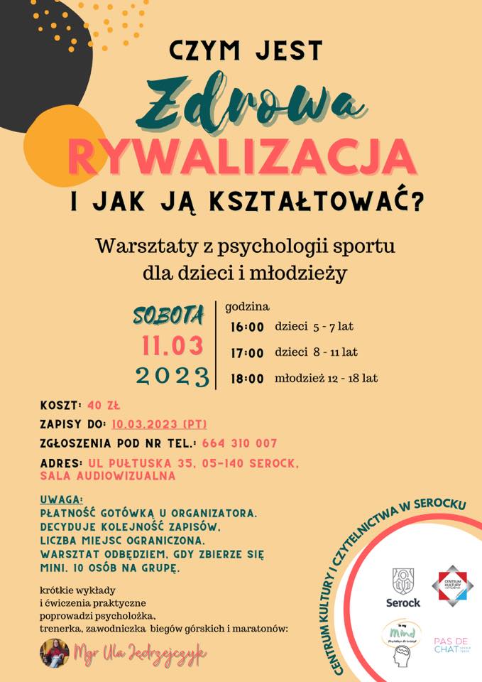 Warsztaty z psychologii sportu dla dzieci i młodzieży