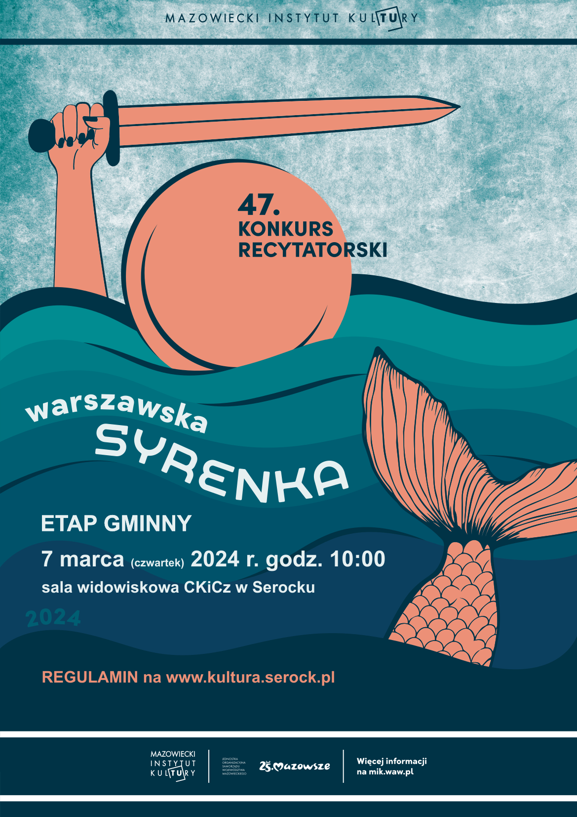 Eliminacje Gminne Konkursu Recytatorskiego Warszawska Syrenka 2024