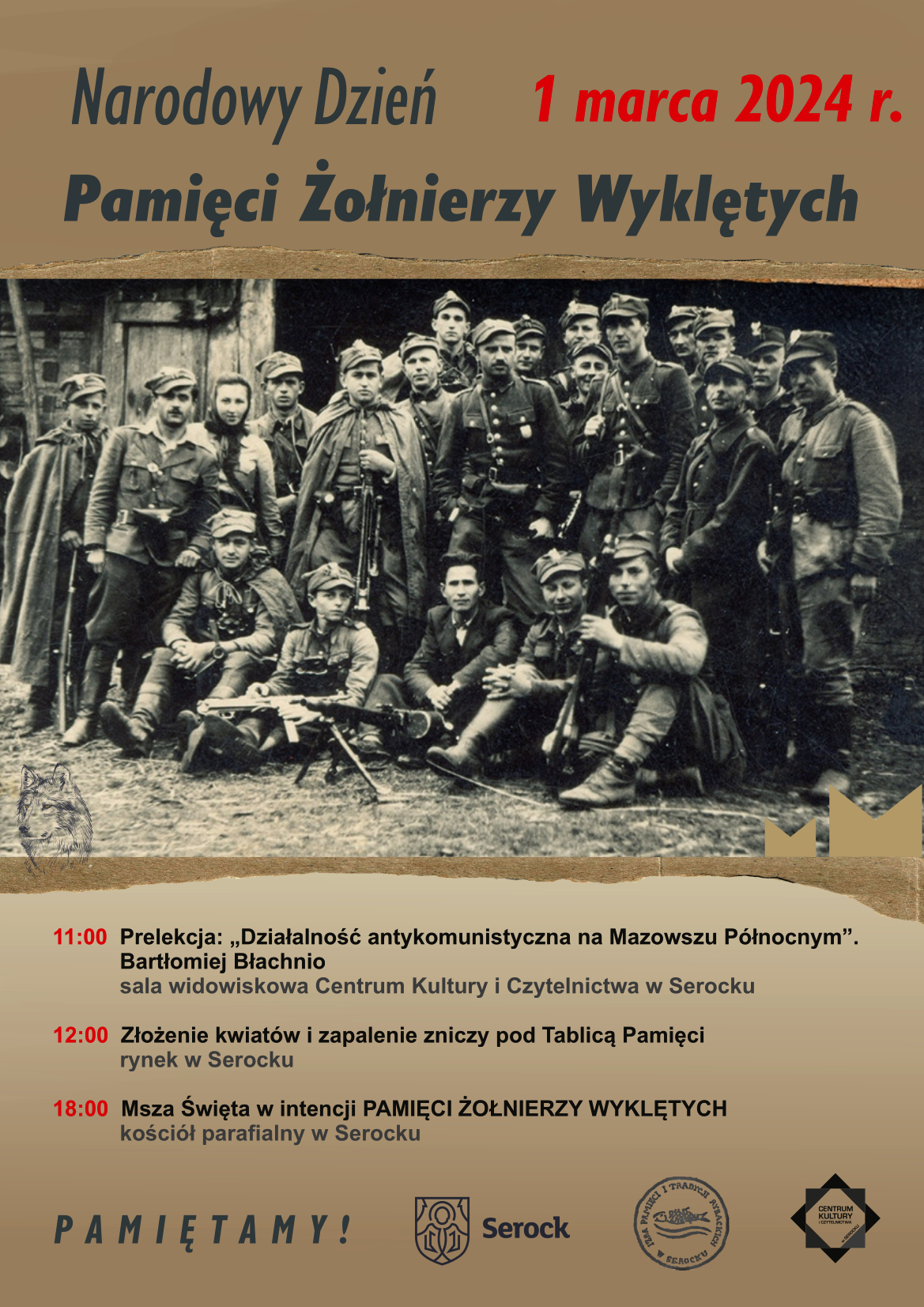 Narodowy Dzień Żołnierzy Wyklętych - Serock PAMIĘTA
