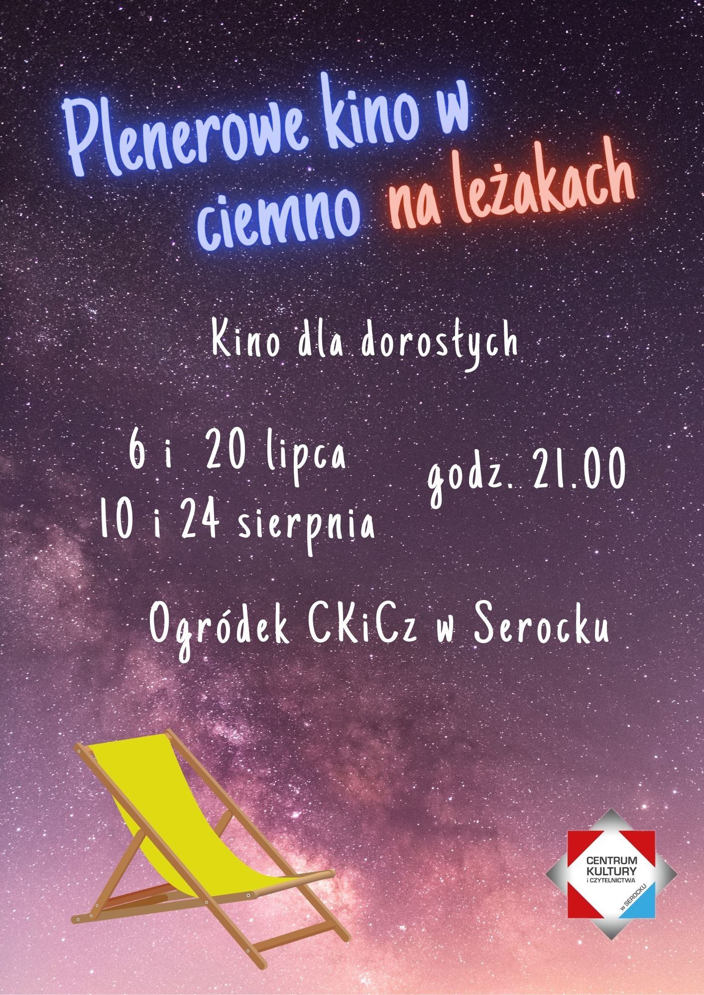 Plenerowe Kino w ciemno na leżakach