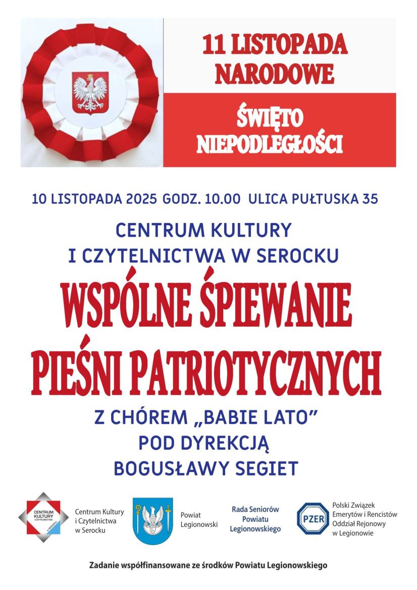 WSPÓLNE ŚPIEWANIE PIEŚNI PATRIOTYCZNYCH