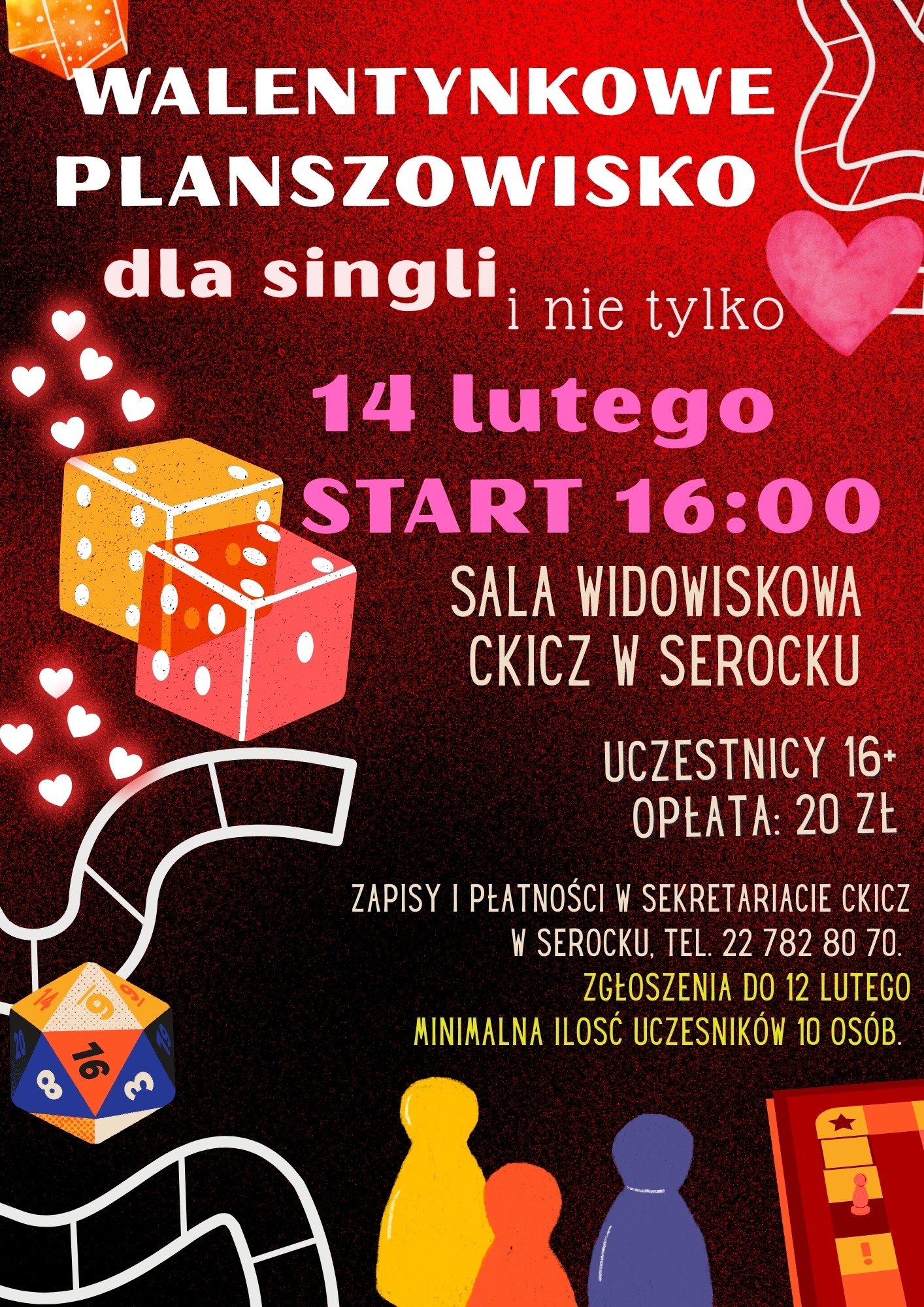 Walentynkowe Planszowisko dla Singli i nie tylko